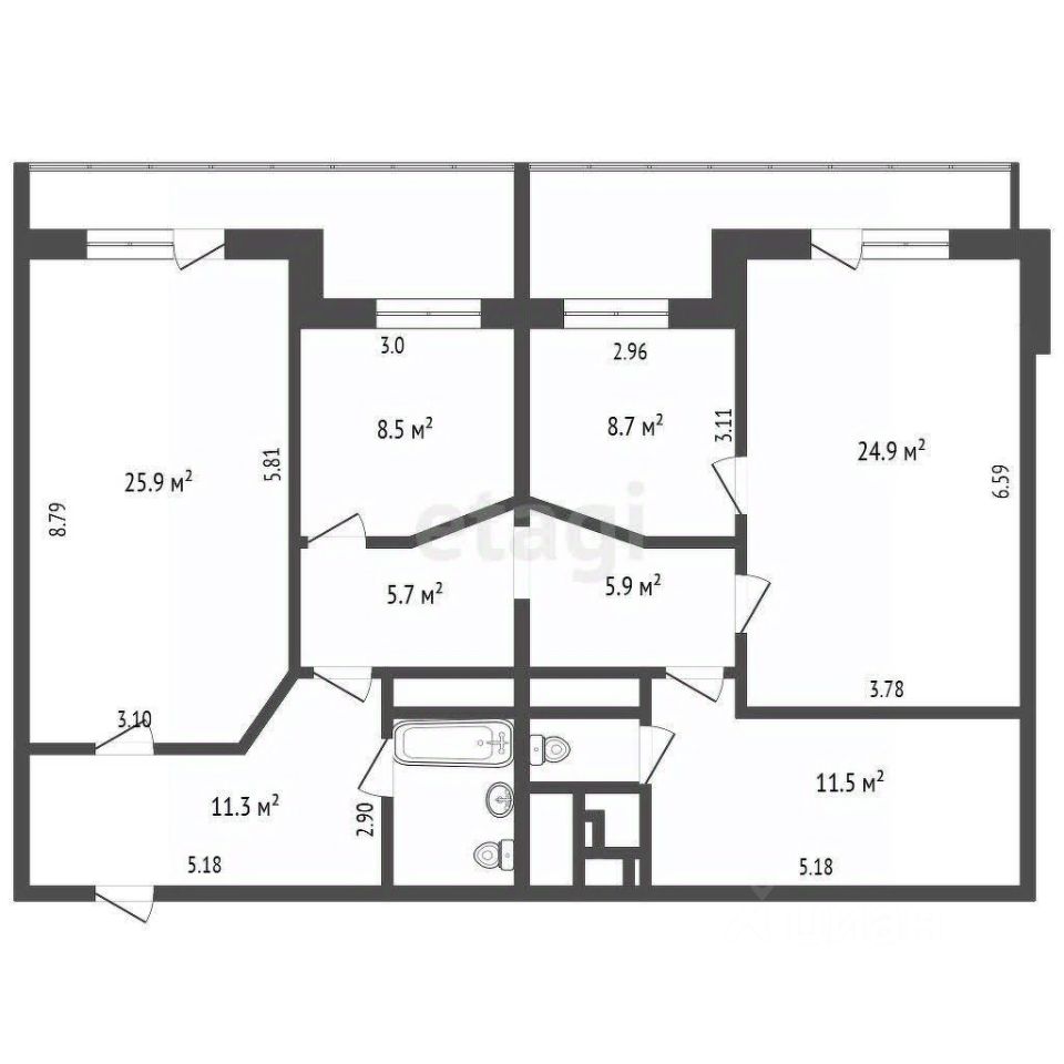 Продажа 4-комн квартиры на вторичном рынке улица Шкулева, 9К2