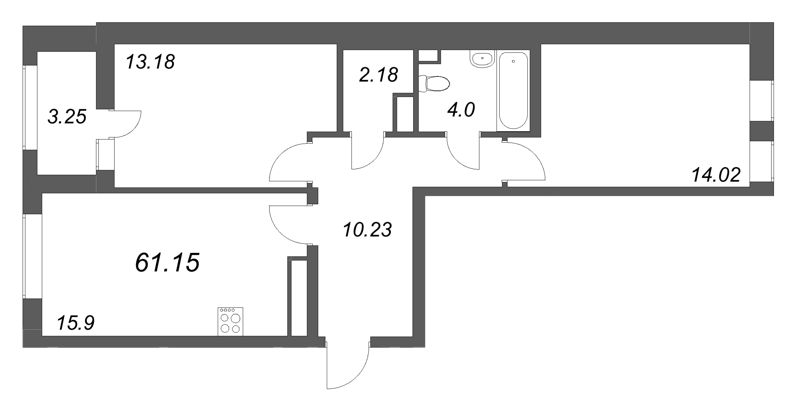 Продажа 2-комн квартиры в новостройке Шушары п., Школьная ул.,  к. 1