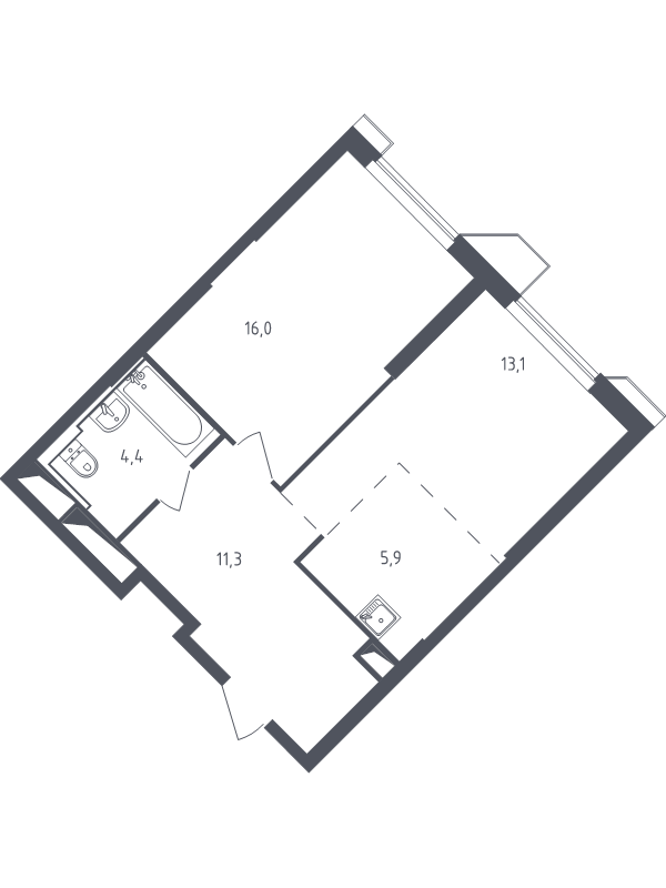 Продажа 1-комн квартиры в новостройке Раздоры д., Мякининское ш.,  к. 21