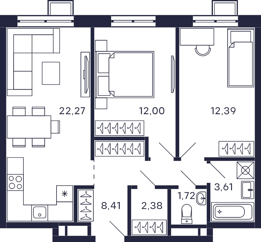 Продажа 2-комн квартиры в новостройке Красногорск г., Большая Воскресенская ул.,  к. 6