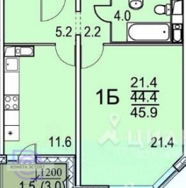 Продажа 1-комн квартиры на вторичном рынке Левобережная улица,  д. 4 к6