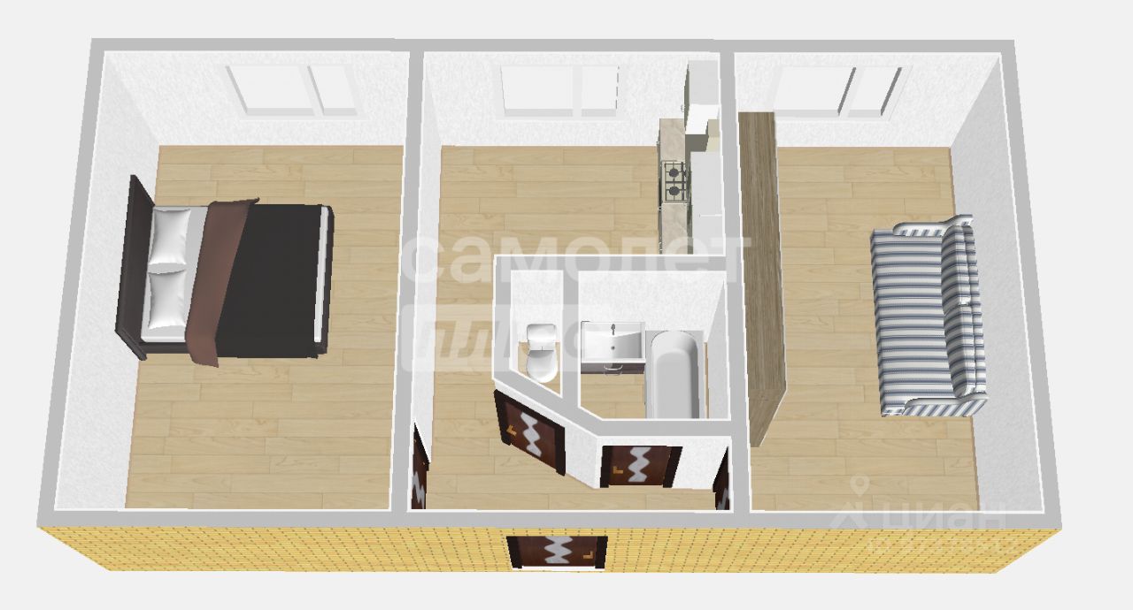 Продажа 2-комн квартиры на вторичном рынке Западный мкр, улица Рабочая, 45