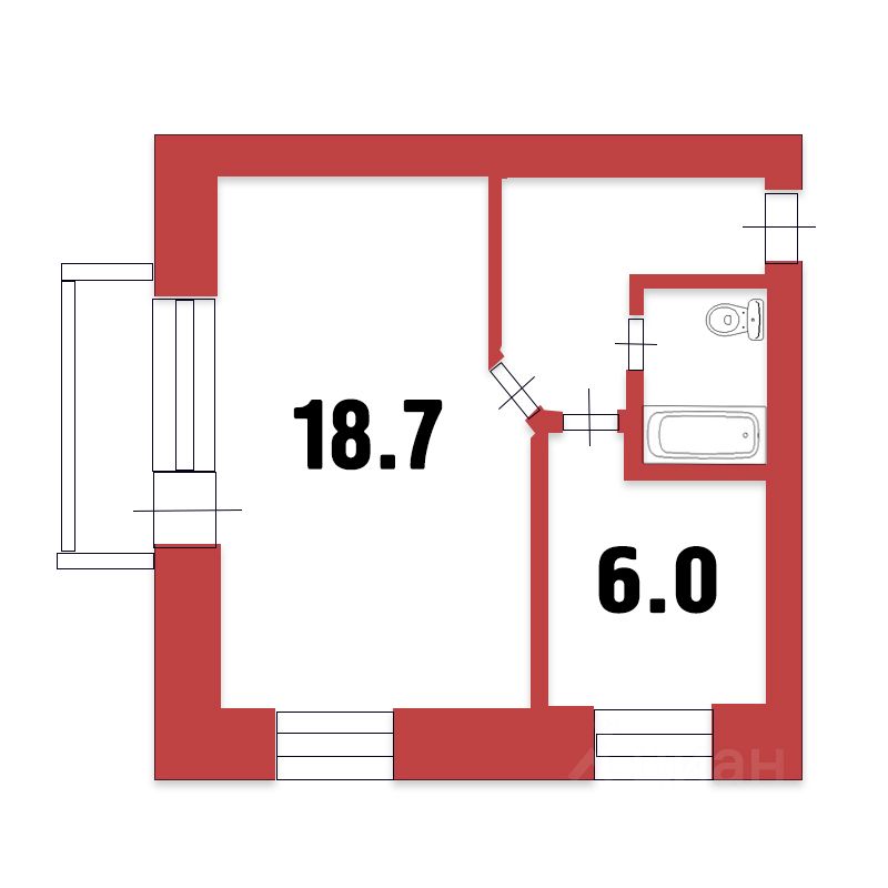 Продажа 1-комн квартиры на вторичном рынке Павлово пгт, Невская улица, 9