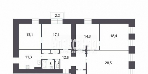 3-комн квартира Невский пр-кт,  д. 139