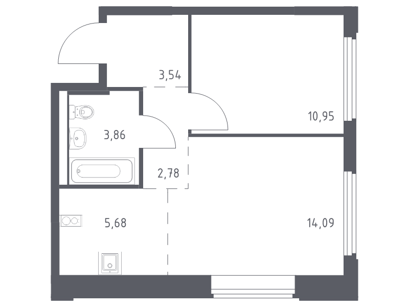 Продажа 1-комн квартиры в новостройке Королёв г., Тихонравова ул.,  к. 1