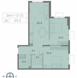 Продажа 2-комн квартиры в новостройке ул.Красного Маяка, вл. 26