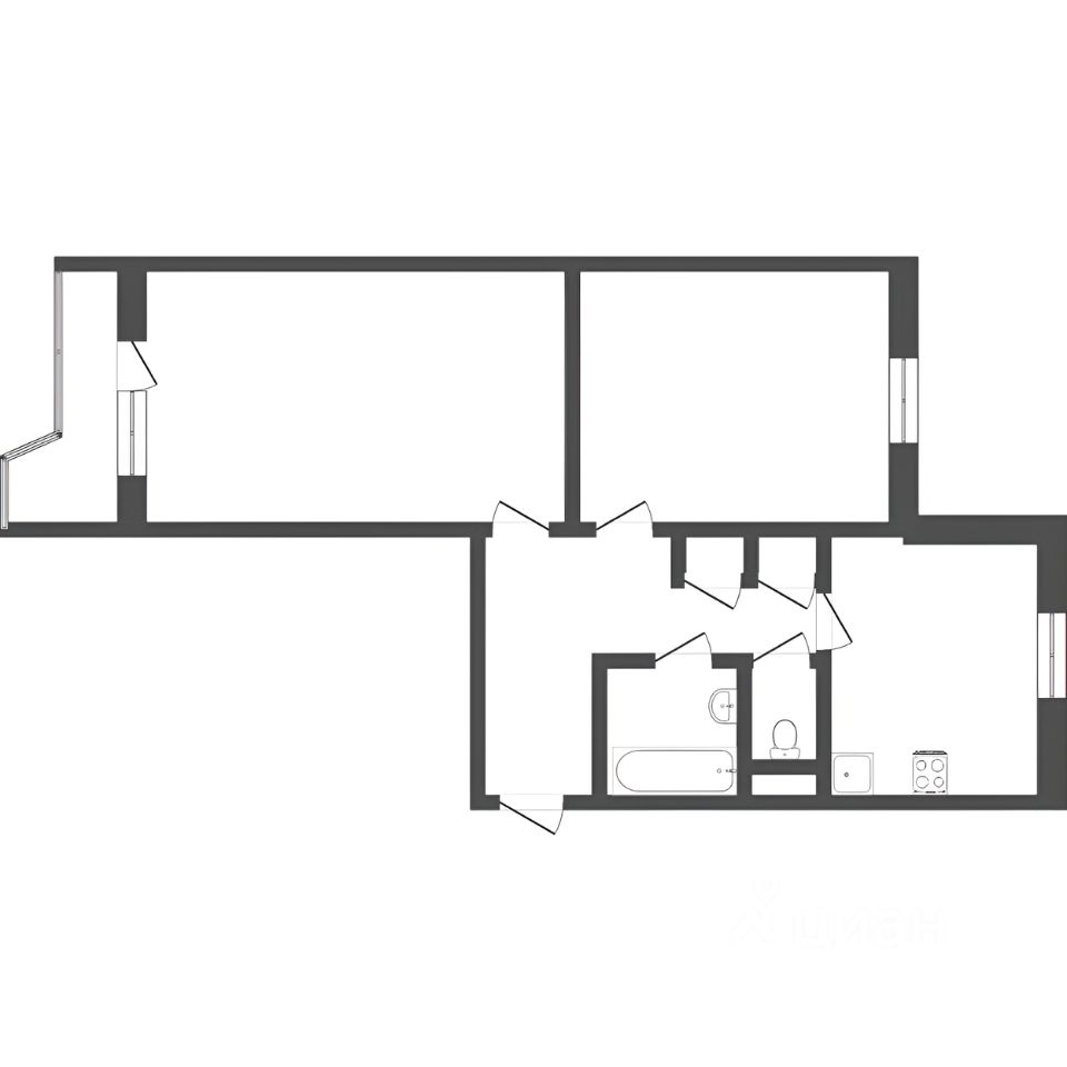Аренда 2-комн квартиры на вторичном рынке Новокосинская улица, 9К2