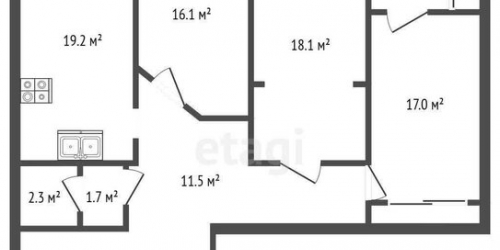 3-комн квартира Кузнецовская улица,  д. 11