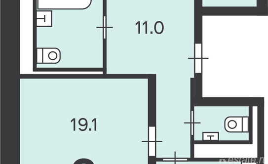 Продажа 2-комн квартиры на вторичном рынке Зелёный пр-кт,  д. 103