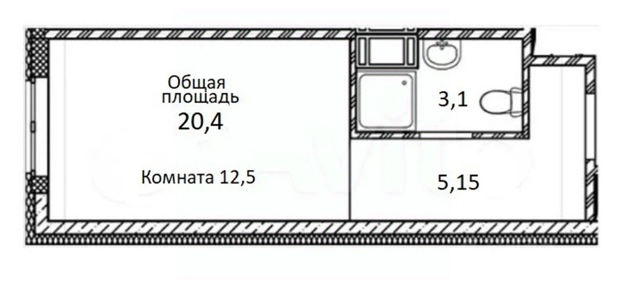 Продажа студии проспект Стачек, 64
