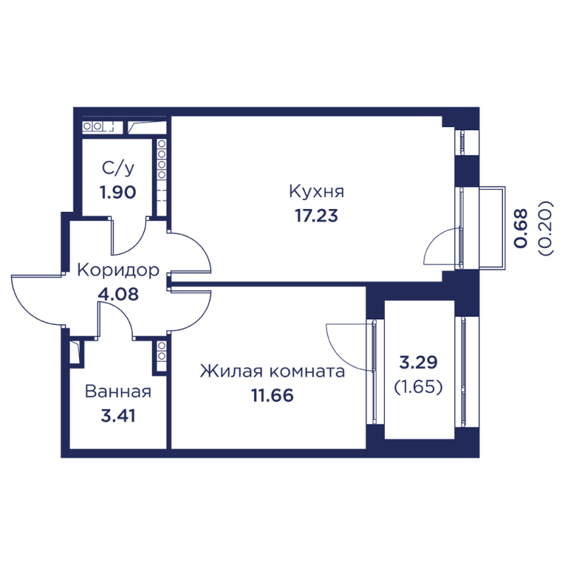 Продажа 1-комн квартиры в новостройке Кронштадт г., Цитадельское ш.,  к. 3