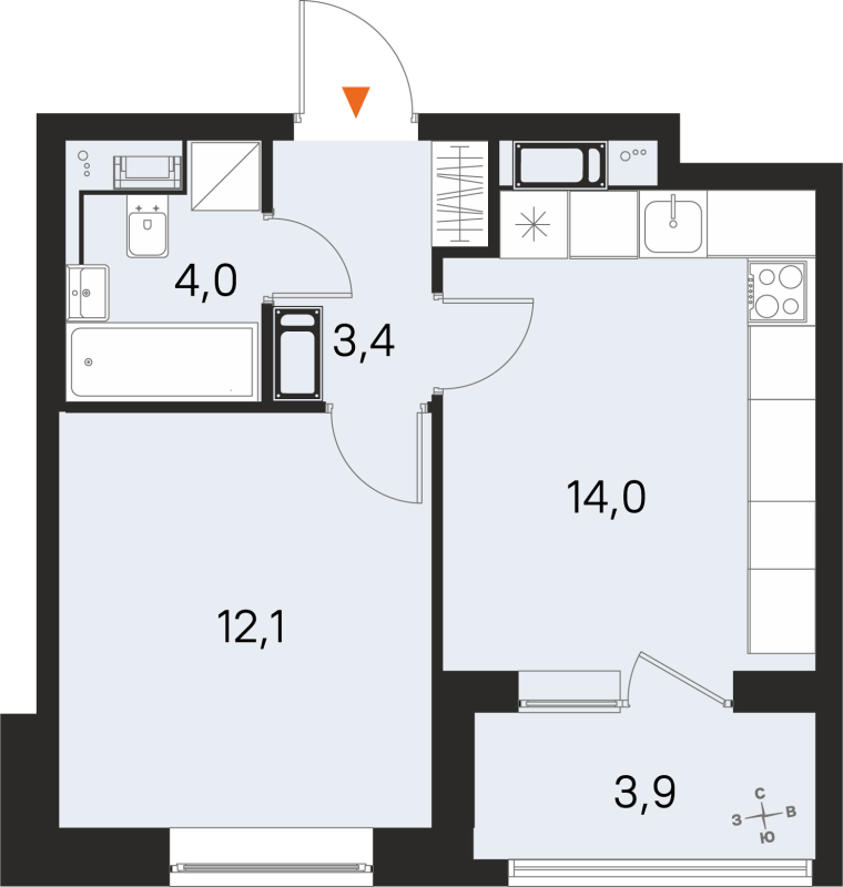 Продажа 1-комн квартиры в новостройке Московское ш,  к. 2
