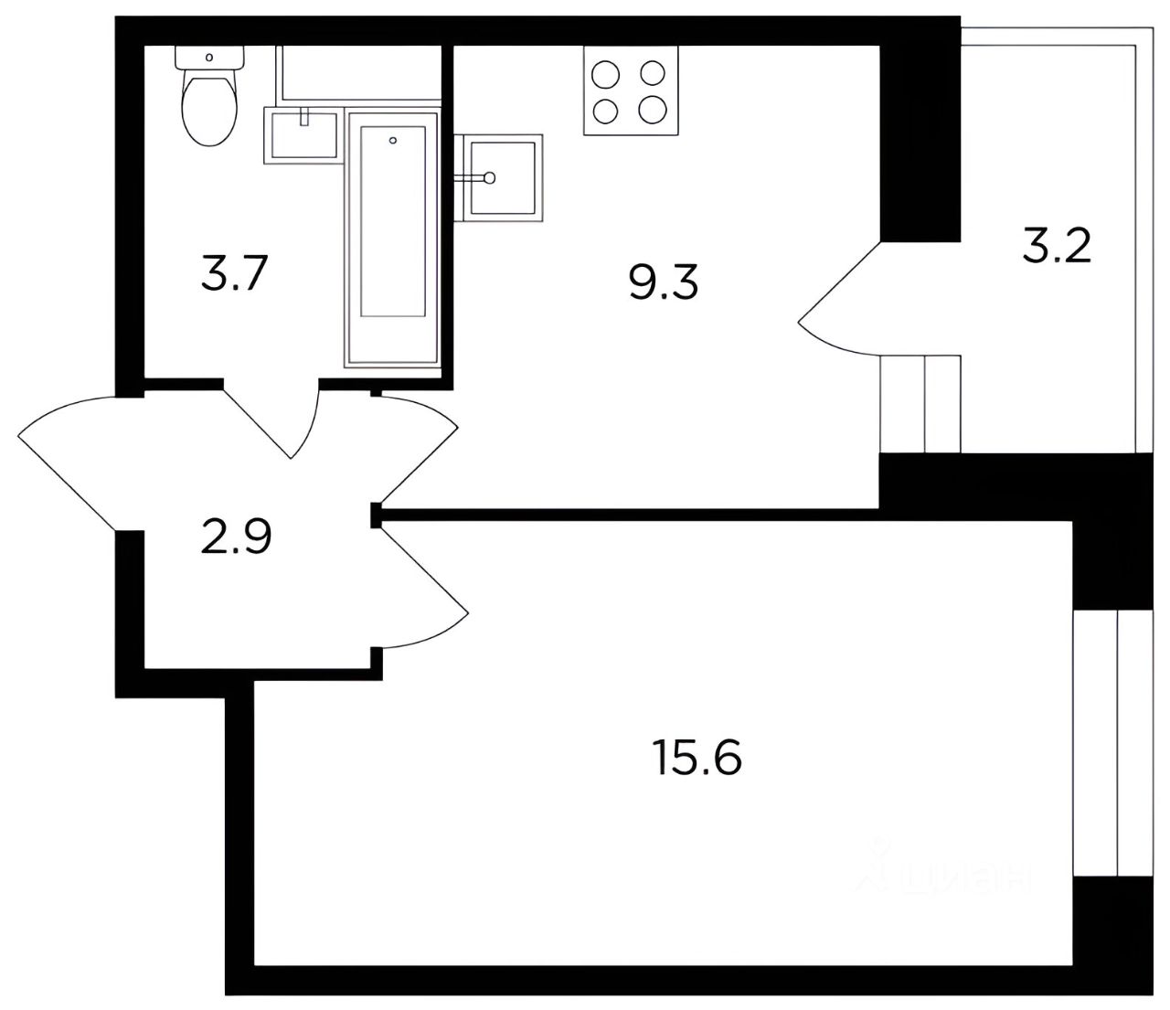 Аренда 1-комн квартиры на вторичном рынке Пушкино, улица Просвещения, 10к2