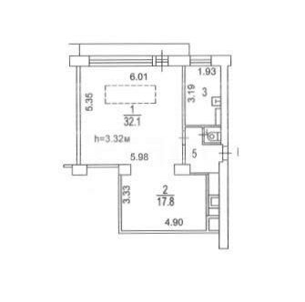 Продажа 2-комн квартиры на вторичном рынке Кутузовский пр-кт,  д. 17