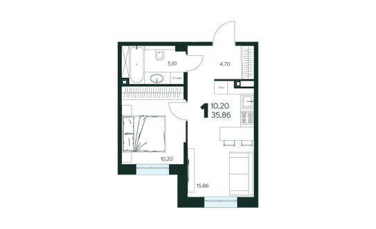 Продажа 1-комн квартиры на вторичном рынке Сходня, Первомайская улица,  д. 89