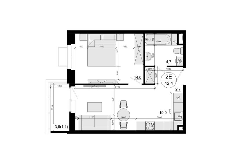 Продажа 1-комн квартиры в новостройке Солманово д., Триумфальная ул.,  к. 1