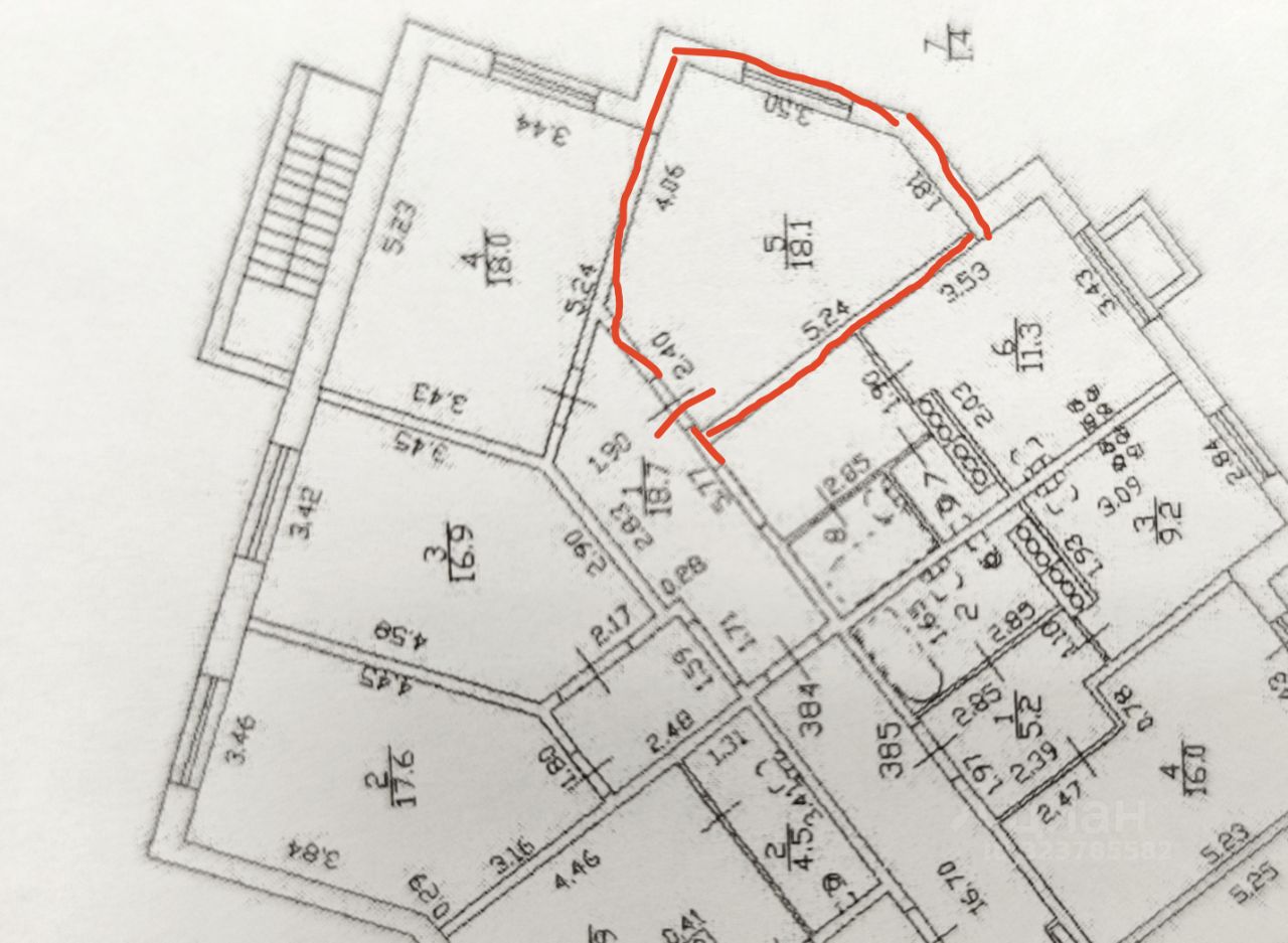 Продажа комнаты улица Маршала Захарова, 14к2