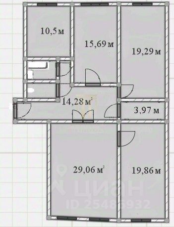 Продажа 4-комн квартиры на вторичном рынке переулок Гривцова, 6