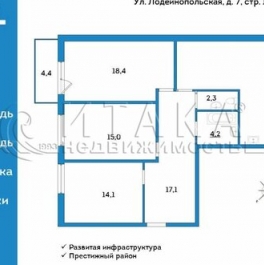 Продажа 3-комн квартиры на вторичном рынке Лодейнопольская улица,  д. 7