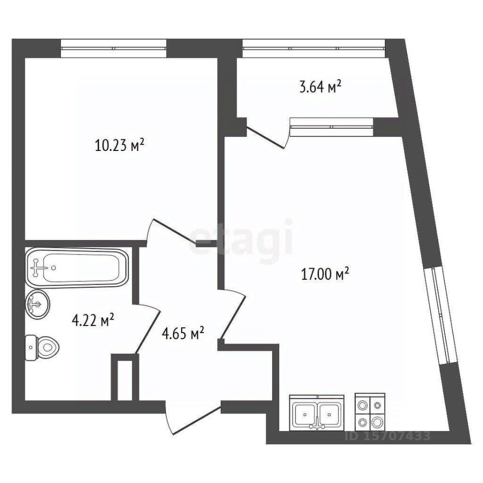 Продажа 1-комн квартиры на вторичном рынке проспект Обуховской обороны, 36