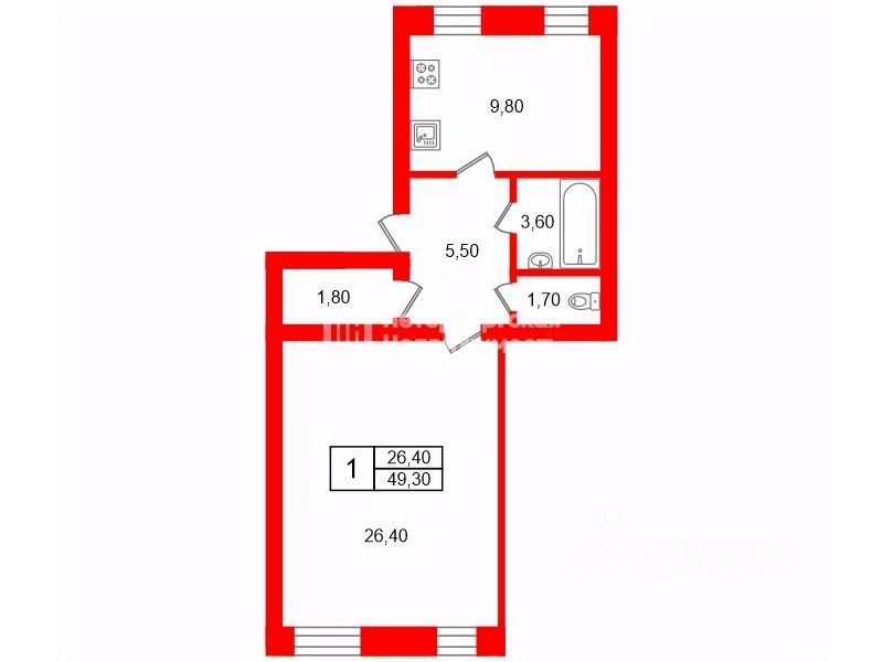 Продажа 1-комн квартиры на вторичном рынке Невский пр-кт,  д. 170