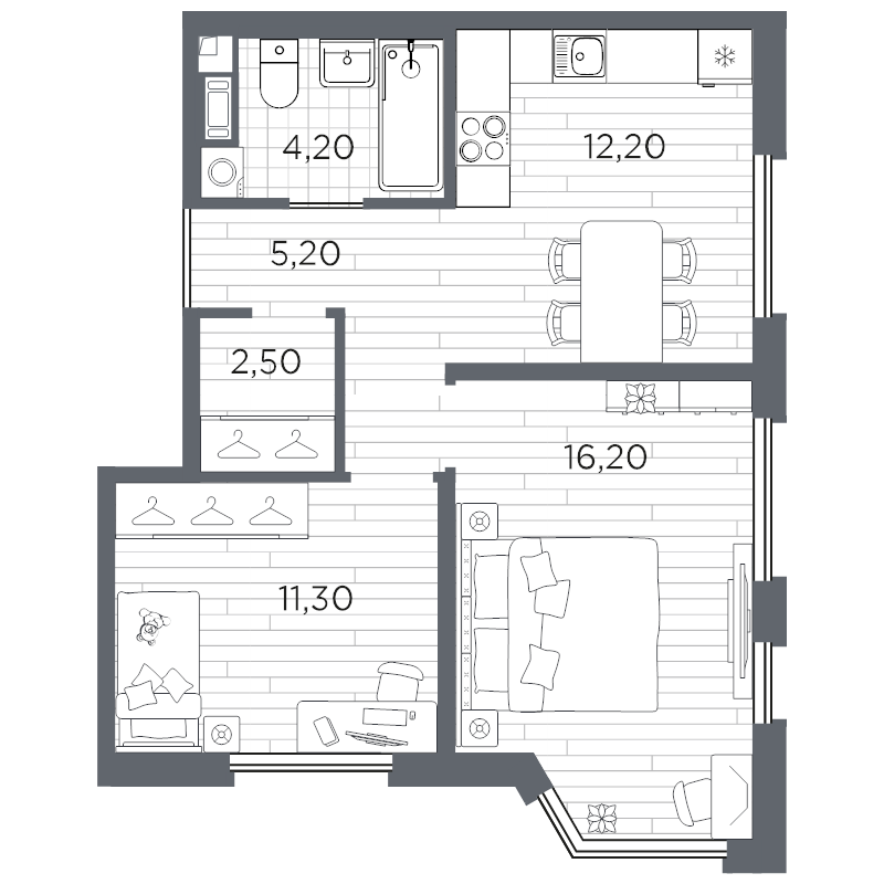 Продажа 2-комн квартиры в новостройке Санкт-Петербург г., Пулковское ш.,  к. 11