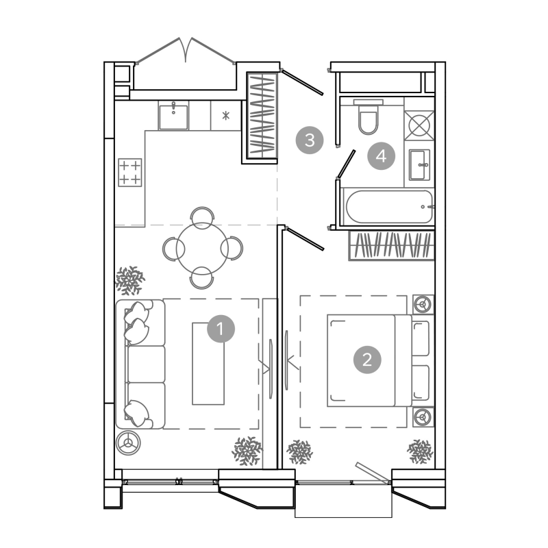 Продажа 1-комн квартиры в новостройке Москва г., 8-я Соколиной Горы ул.,  к. 1