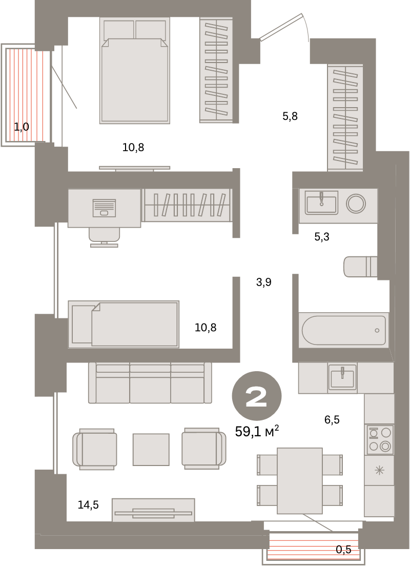 Продажа 2-комн квартиры в новостройке Москва г., Тагильская ул.,  к. 2