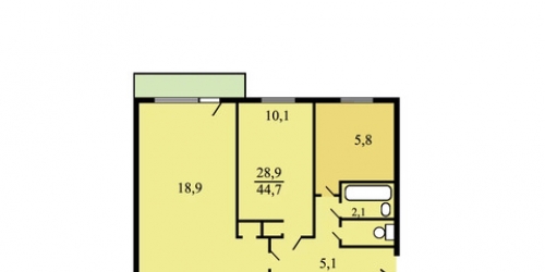 2-комн квартира 3-й Квартал Капотни,  д. 2