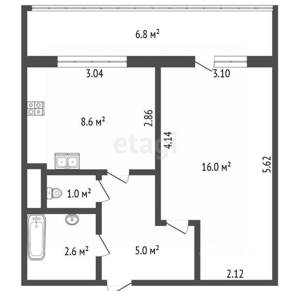 Продажа 1-комн квартиры на вторичном рынке Колпино, улица Ижорского Батальона, 8