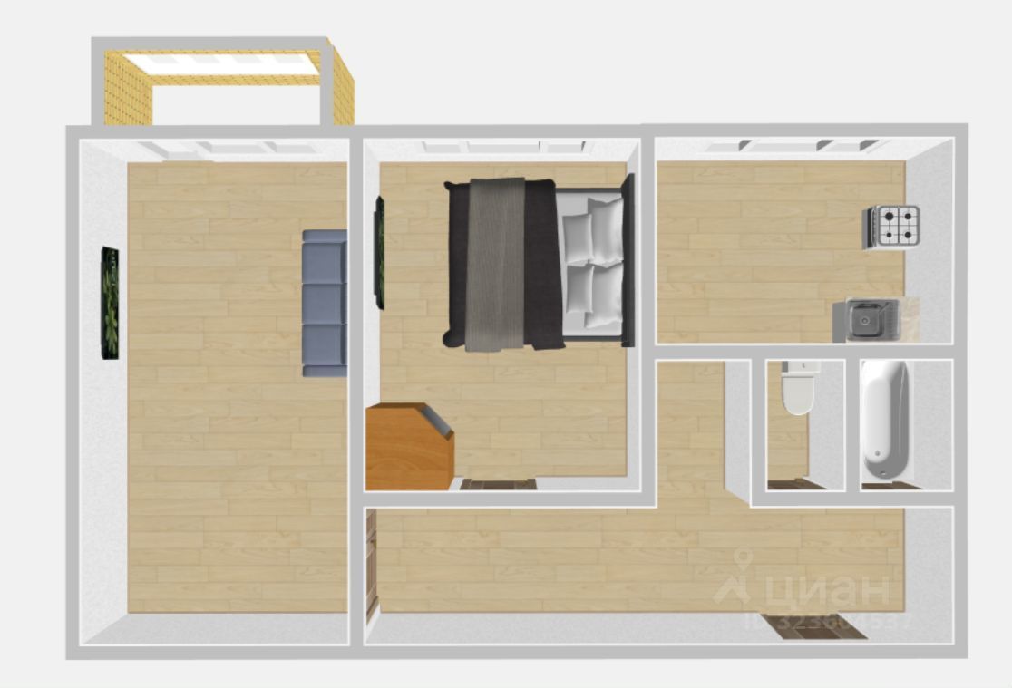 Продажа 2-комн квартиры на вторичном рынке 5-й мкр,  д. 1