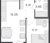 Продать Квартиры в новостройке Парголово п., Михайловская дор.   1