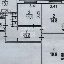 Продажа 3-комн квартиры на вторичном рынке ул 800-летия Москвы,  д. 32