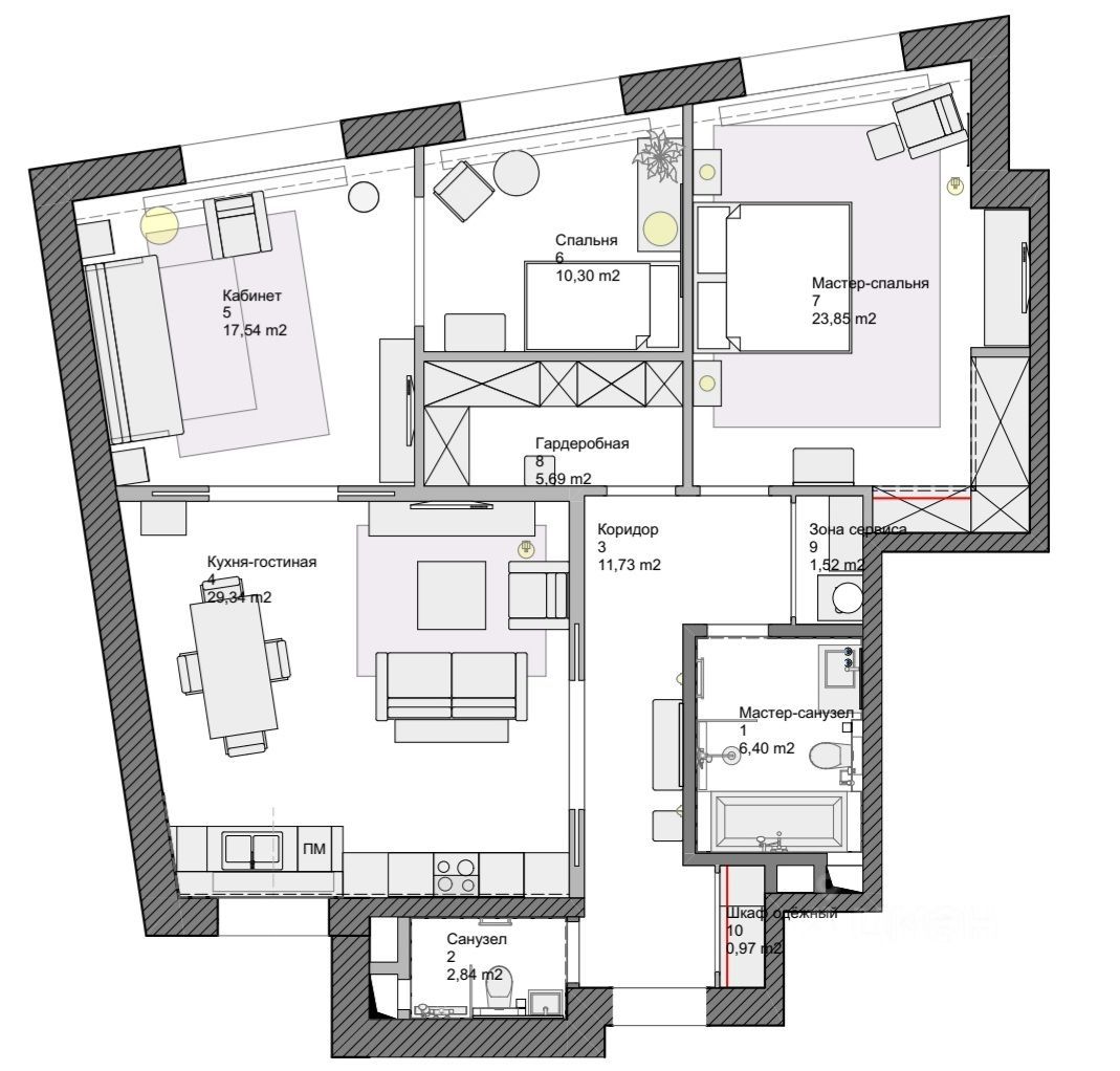 Продажа 4-комн квартиры на вторичном рынке Пречистенская набережная,  д. 5
