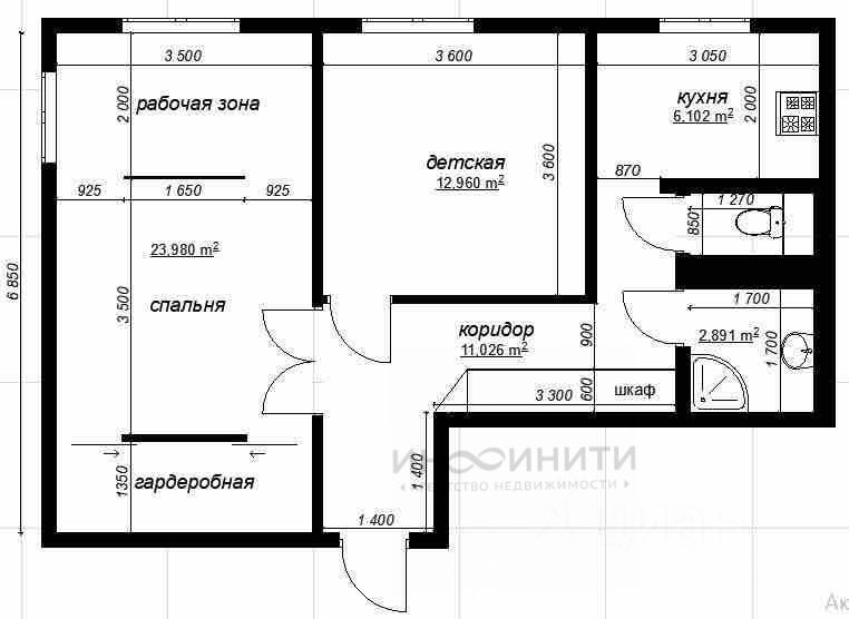 Продажа 2-комн квартиры на вторичном рынке Фрунзенская набережная, 42