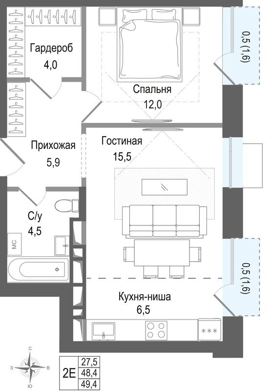 Продажа 1-комн квартиры в новостройке Королёв г.,  к. 3