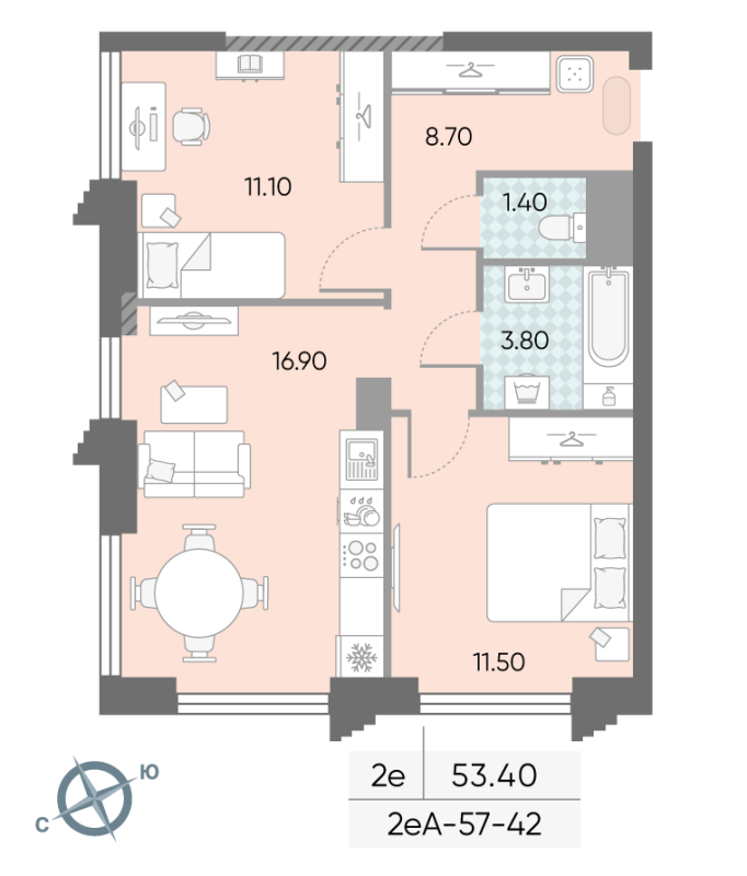 Продажа 2-комн квартиры в новостройке Москва г., Обручева ул.,  к. 1