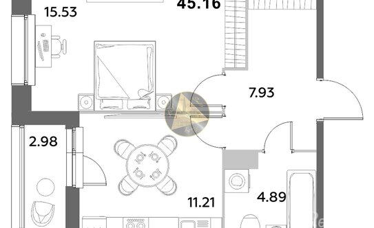 Продажа 1-комн квартиры на вторичном рынке Среднерогатская улица,  д. 11 к2