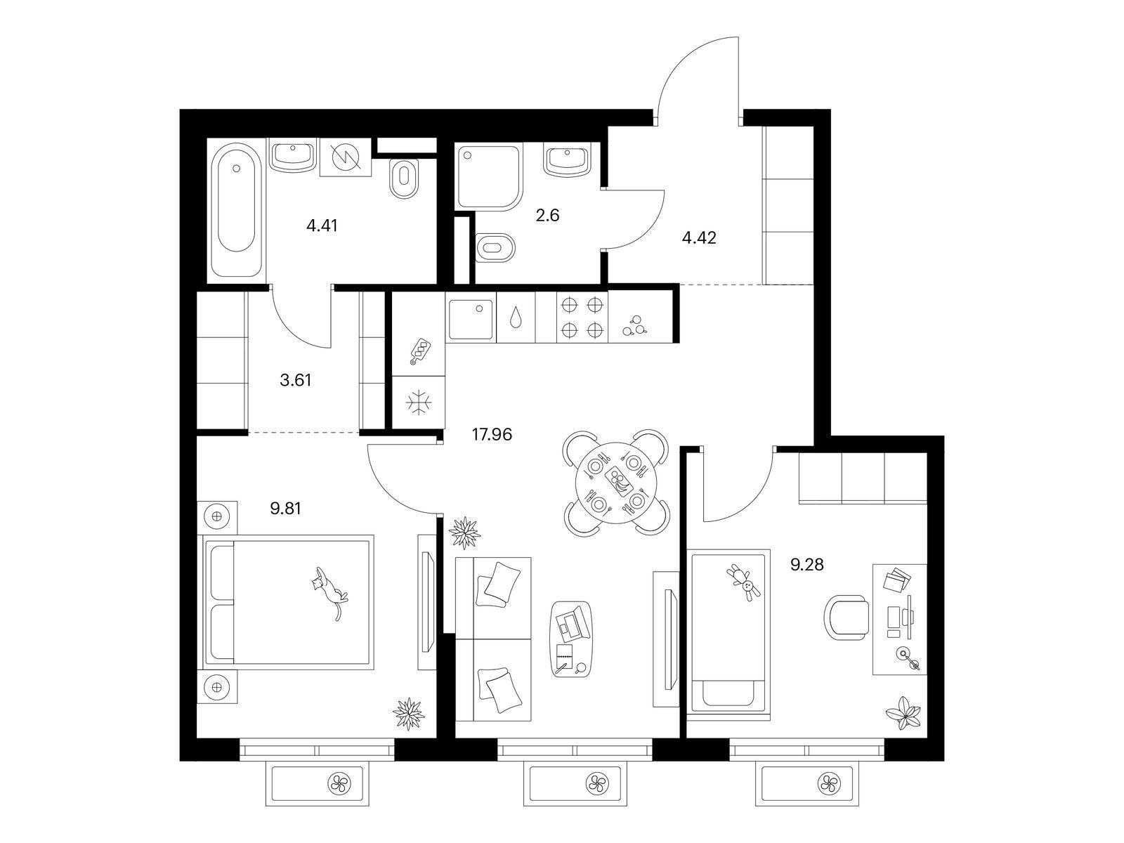 Продать Квартиры в новостройке Ильинское-Усово, Ильинский луга, корп.4.1   