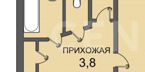 1-комн квартира улица Турку, 24К1