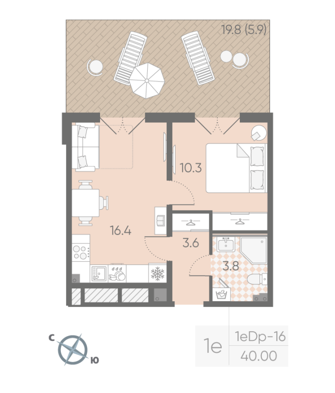Продажа 1-комн квартиры в новостройке Шушары п., Пулковское ш.,  к. 2