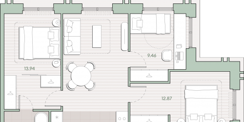3-комн квартира ул. Ивана Франко, земельный участок 22/1