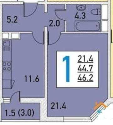 Продажа 1-комн квартиры на вторичном рынке Левобережная ул,  д. 4к5