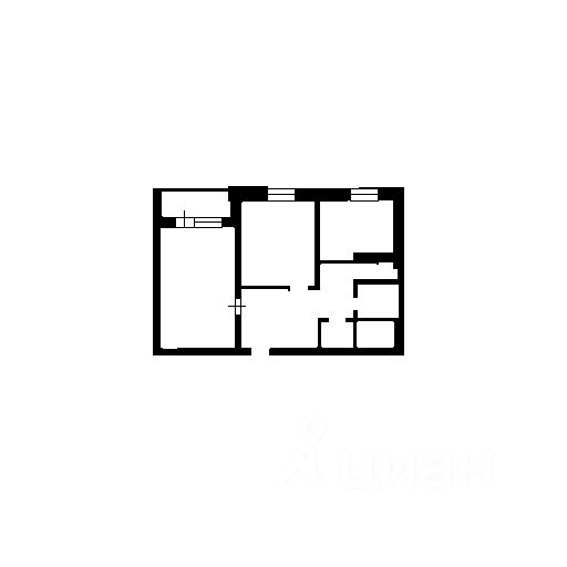Аренда 2-комн квартиры на вторичном рынке Отрадное, Центральная улица, 17