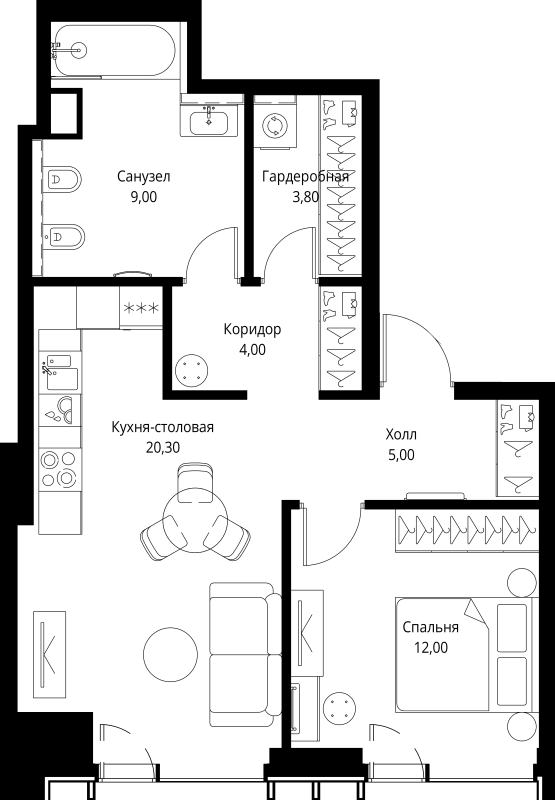 Продажа 1-комн квартиры в новостройке Москва г., Верейская ул.,  к. 1.6