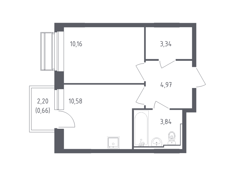 Продажа 1-комн квартиры в новостройке Лайково с., Лесная ул.,  к. 55