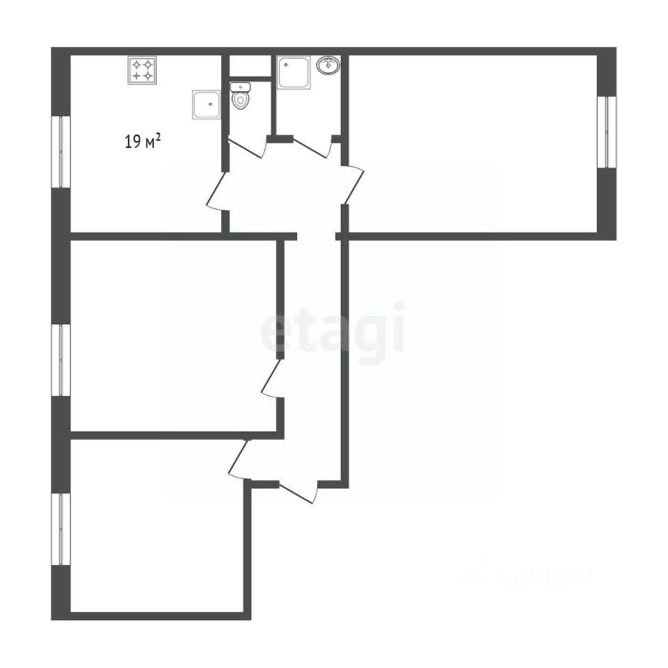 Продажа 3-комн квартиры на вторичном рынке улица Танкиста Хрустицкого, 108