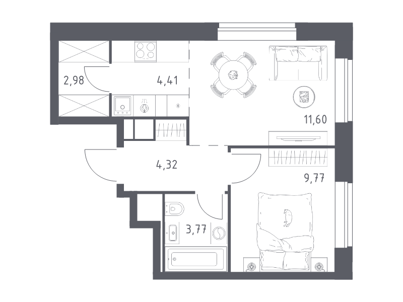 Продажа 1-комн квартиры в новостройке Москва г., Верейская ул.,  к. 1.1
