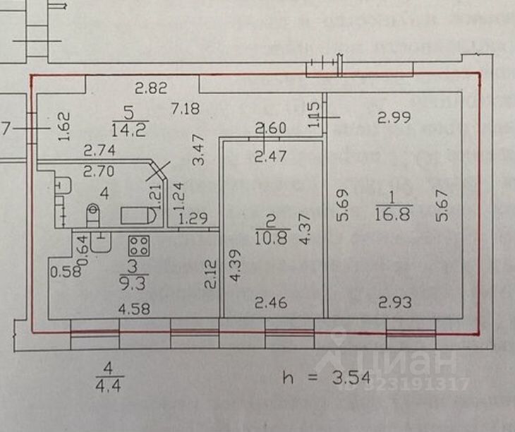 Продажа 2-комн квартиры на вторичном рынке Миллионная улица, 4/1