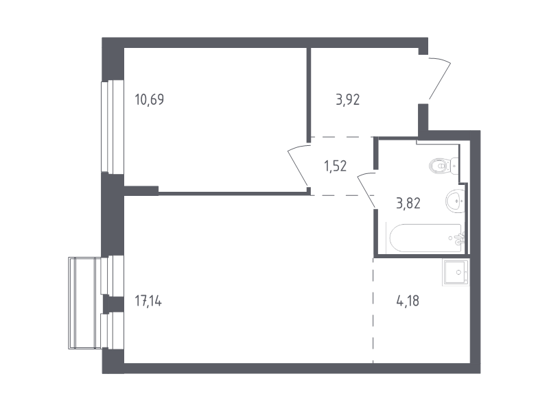 Продажа 1-комн квартиры в новостройке Лайково с., Лесная ул.,  к. 54